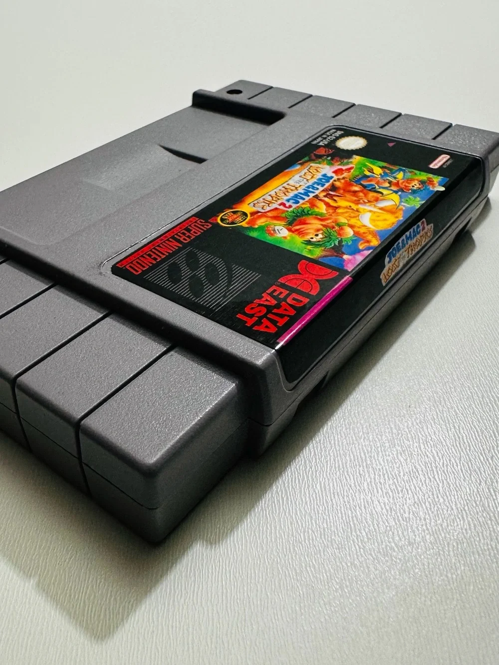 Super Nintendo Joe & Mac 2: Lost in the Tropics Game Cartridge - Gray